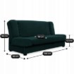 Mebel Elite Раскладной диван Piano, зелёный, велюровый, PPHUE.DOROTKA/KRONOS19/WER - Home Club, изображение 7