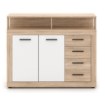 Mebel Elite Комод Blago Midi A 119,5 см, дуб «Сонома»/белый, W.LUNA/MIDIA/DS/B/KOM2D4S - Home Club, изображение 3