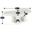 Mebel Elite Кофейный столик Perla, белый, ME.PERLA/MB/L - Home Club, изображение 5
