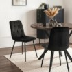 Mebel Elite Стілець Robin, чорний, велюровий, ME.ROBIN/CZ/V/K - Home Club, Зображення 2