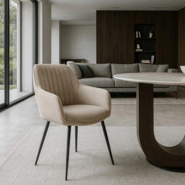 Mebel Elite Стілець Malaga, бежевий, ME.MALAGA/BZ/CZ/T/K - Home Club