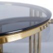 Mebel Elite Набор журнальных столиков Triton Max, серый/золотой, ME.TRITONMAX/P/ZL/SZKL/L - Home Club, изображение 6