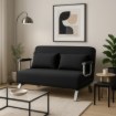 Mebel Elite Двухместное раскладное кресло Bart 2, чёрного цвета, ME.BART2/CZ/T/FW - Home Club, изображение 2