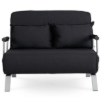 Mebel Elite Двухместное раскладное кресло Bart 2, чёрного цвета, ME.BART2/CZ/T/FW - Home Club, изображение 3