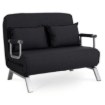 Mebel Elite Двухместное раскладное кресло Bart 2, чёрного цвета, ME.BART2/CZ/T/FW - Home Club, изображение 4