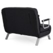 Mebel Elite Двухместное раскладное кресло Bart 2, чёрного цвета, ME.BART2/CZ/T/FW - Home Club, изображение 8