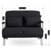 Mebel Elite Двухместное раскладное кресло Bart 2, чёрного цвета, ME.BART2/CZ/T/FW - Home Club, изображение 11