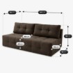 Mebel Elite Раскладной диван Morana Mocca Boucle, COM.VERA/ANTHOLOGY7/SOF - Home Club, изображение 8