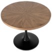 Mebel Elite Стіл Lino 100 см, горіх/чорний, ME.LINO/O/S - Home Club, Зображення 4