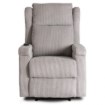 Mebel Elite Раскладной массажный кресло Sebastian, серого цвета, из вельвета, ME.SEBASTIAN/P/SZTR/FW - Home Club, изображение 4