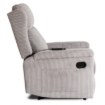 Mebel Elite Раскладной массажный кресло Sebastian, серого цвета, из вельвета, ME.SEBASTIAN/P/SZTR/FW - Home Club, изображение 5
