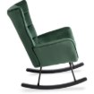 Mebel Elite Крісло-гойдалка Jackson, зелене, велюрове, ME.JACKSON/Z/V/FW - Home Club, Зображення 3