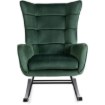 Mebel Elite Крісло-гойдалка Jackson, зелене, велюрове, ME.JACKSON/Z/V/FW - Home Club, Зображення 5