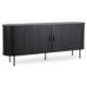 Mebel Elite Комод Trish 180 см, двухдверный, с выдвижными ящиками, черный, ME.TRISH/CZ/KOM180 - Home Club