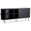 Mebel Elite Комод Trish 180 см, двухдверный, с выдвижными ящиками, черный, ME.TRISH/CZ/KOM180 - Home Club, изображение 3