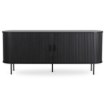 Mebel Elite Комод Trish 180 см, двухдверный, с выдвижными ящиками, черный, ME.TRISH/CZ/KOM180 - Home Club, изображение 5