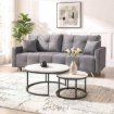 Mebel Elite Набор столиков Dafne Max «Белый мрамор», ME.MAXDAFNE/BM/CZ/L - Home Club, изображение 2
