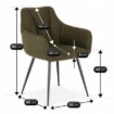 Mebel Elite Стул Nawara, зелёный, ME.NAWARA/Z/CZ/T/K - Home Club, изображение 9