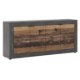 Mebel Elite Комод Blago 180 см, темний дуб/чорний, W.LUNEA/MA/OSD/KOM4D - Home Club