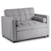 Mebel Elite Розкладне крісло Corra для сну, сіре, ME.CORRA/P/T/SOF - Home Club