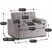 Mebel Elite Розкладне крісло Corra для сну, сіре, ME.CORRA/P/T/SOF - Home Club, Зображення 13