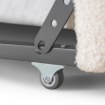 Mebel Elite Кровать 90x200 Villemo, кремовый букле, ME.VILLEMO/90/90/KR/TB/LOZWYS - Home Club, изображение 8
