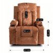 Mebel Elite Раскладной массажный кресло Box, коричневый велюр, ME.BOX/BR/V/FW - Home Club, изображение 14