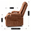 Mebel Elite Раскладной массажный кресло Box, коричневый велюр, ME.BOX/BR/V/FW - Home Club, изображение 15