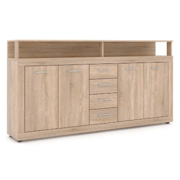 Mebel Elite Комод Blago 190 см, дуб «Сонома», W.LUNA/DS/KOM4D4S - Home Club