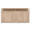 Mebel Elite Комод Blago 190 см, дуб «Сонома», W.LUNA/DS/KOM4D4S - Home Club, изображение 4