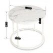 Mebel Elite Столик Agnes «Белый мрамор», ME.AGNES/BM/B/L - Home Club, изображение 4
