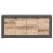 Mebel Elite Комод Blago 180 см, натуральный дуб/чёрный, W.LUNEA/MA/OSL/KOM4D - Home Club, изображение 4
