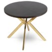 Mebel Elite Стол Lugo, раскладной, 90–190 см, черный/золотой, ME.LUGO/CZ/ZL/S - Home Club, изображение 8