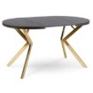 Mebel Elite Стол Lugo, раскладной, 90–190 см, черный/золотой, ME.LUGO/CZ/ZL/S - Home Club, изображение 10