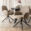 Mebel Elite Вращающееся кресло Musso, коричневое, с букле, ME.MUSSO/BR/CZ/TB/K - Home Club, изображение 2