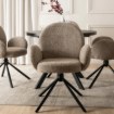Mebel Elite Вращающееся кресло Musso, коричневое, с букле, ME.MUSSO/BR/CZ/TB/K - Home Club, изображение 3