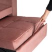 Mebel Elite Раскладной кресло Solor, розовый велюр, ME.SOLOR2/R/V/FW - Home Club, изображение 13