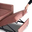 Mebel Elite Раскладной кресло Solor, розовый велюр, ME.SOLOR2/R/V/FW - Home Club, изображение 14