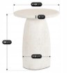 Mebel Elite Столик Rees 49 см, кремовый/бежевый, современный, ME.REES/KR-BZ/MGO/L - Home Club, изображение 7