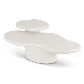 Mebel Elite Набор журнальных столиков Rosalie, белый, ME.ROSALIE/MB/L - Home Club