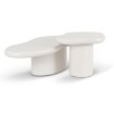 Mebel Elite Набор журнальных столиков Rosalie, белый, ME.ROSALIE/MB/L - Home Club, изображение 3