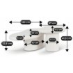 Mebel Elite Набор журнальных столиков Rosalie, белый, ME.ROSALIE/MB/L - Home Club, изображение 7