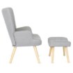 Mebel Elite Крісло для відпочинку Lozano 2 з підставкою для ніг, сіре, ME.LOZANO2/P/DK/T/FW - Home Club, Зображення 8