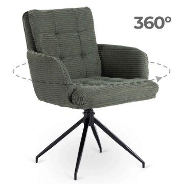 Mebel Elite Вращающееся кресло Akita, зеленое, из вельвета, ME.AKITA/Z/SZTR/K - Home Club