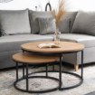 Mebel Elite Набор столиков Delia Max «Золотой дуб», ME.MAXDELIA/DZ/CZ/L - Home Club, изображение 2