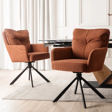 Mebel Elite Вращающееся кресло City, красное, из вельвета, ME.CITY/RD/SZTR/K - Home Club