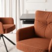 Mebel Elite Вращающееся кресло City, красное, из вельвета, ME.CITY/RD/SZTR/K - Home Club, изображение 4
