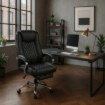 Mebel Elite Обертове крісло Giorgio з функцією масажу та підігріву, чорне, ME.GIORGIO/CZ/E/FO - Home Club, Зображення 2