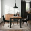 Mebel Elite Розкладний стіл Max 80–160 см, дуб Craft/чорний, W.MAX/DC/CZ/S - Home Club, Зображення 2