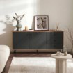 Mebel Elite Комод Bacardi 183 см, дуб Craft Tobacco/графит, W.BILBAO/BL6/DC/GRAF/KOM2D3S - Home Club, изображение 2